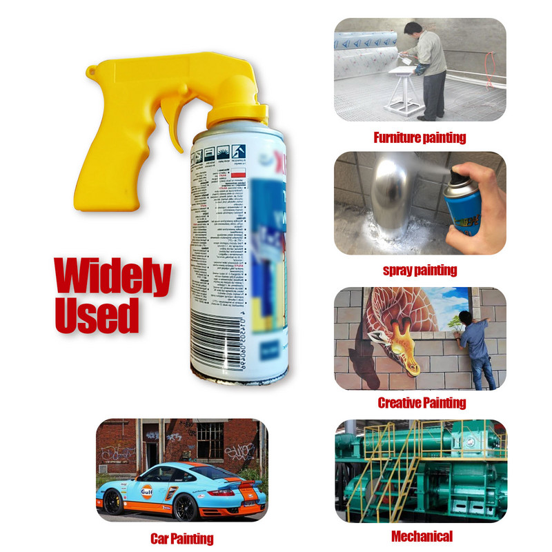 Professzionális aeroszolos háztartási permetező adapter festékpisztoly fogantyújának adaptere festékpolírozó szerszámokhoz, teljes markolatú fogantyús kioldó festékszóró