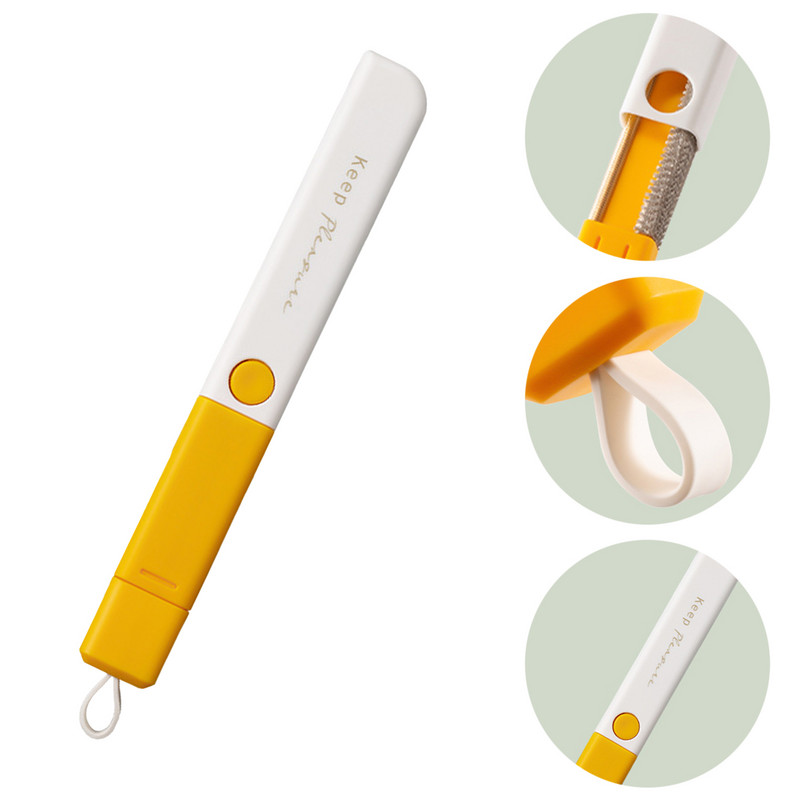 Szőrtelenítő kefe ruhákhoz Hordozható szöszhengerek Háziállatszőr Pormorzsa Cérnavégek Korrózióálló hajkefék Ergonomikus