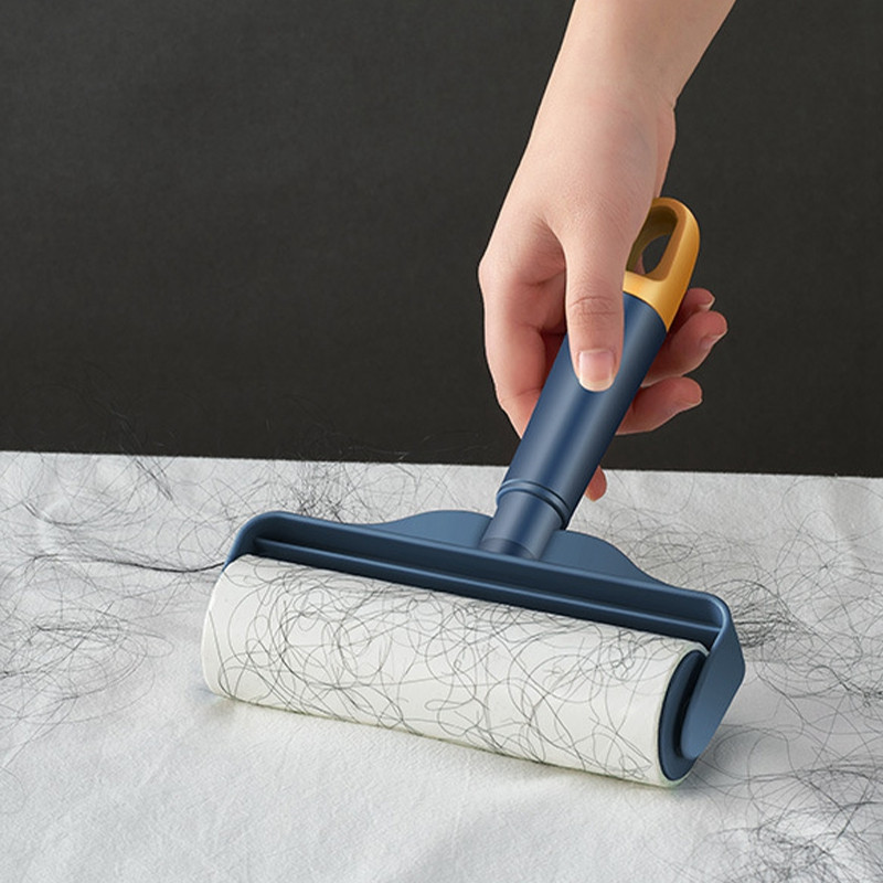 Szöszhengerek Kisállatszőreltávolító Szöszeltávolító Porhenger Ruhák Ragadós tekercskefe készlet porvédővel Háztartási takarítás