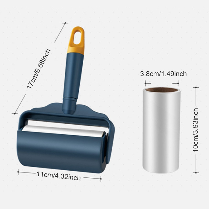Szöszhengerek Kisállatszőreltávolító Szöszeltávolító Porhenger Ruhák Ragadós tekercskefe készlet porvédővel Háztartási takarítás