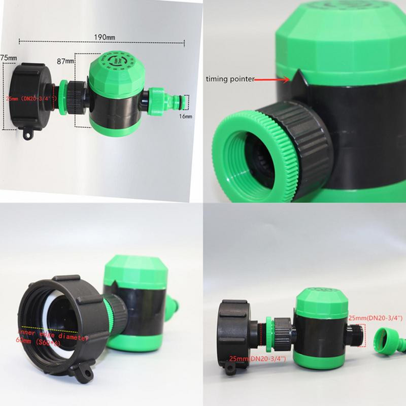 Öntözés időzítő Mechanikus öntözőtömlő időzítő locsoló tárcsával kültéri kerti otthoni és parki kertészeti tartozékokhoz