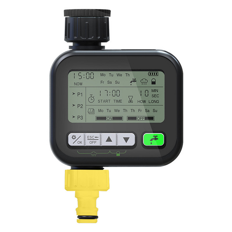 Kertészeti öntözés időzítő automata öntöző berendezés kerti erkély esőérzékelő vezérlő intelligens öntözőrendszer