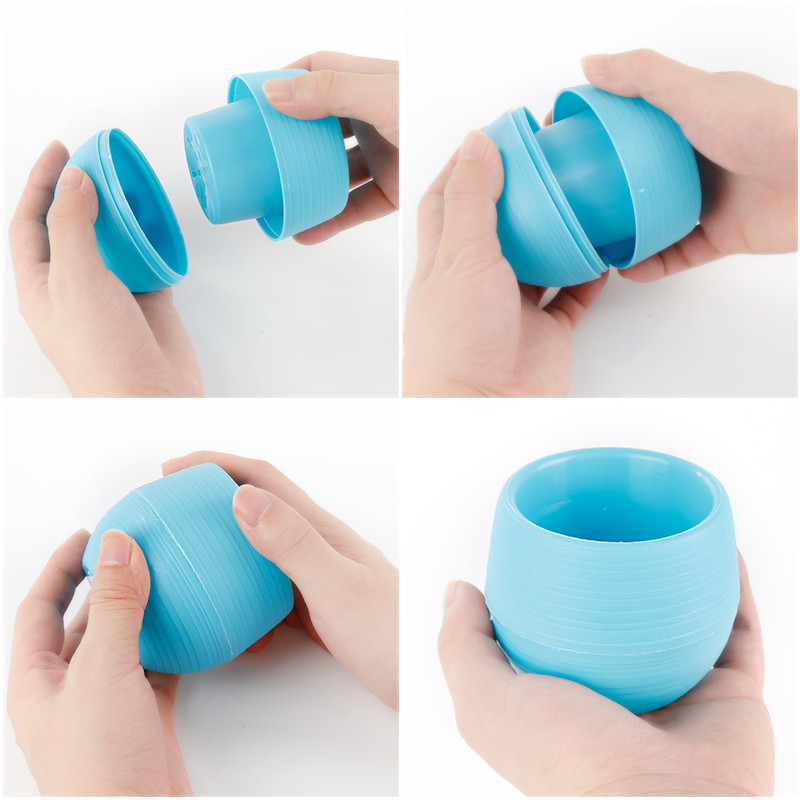 Namai Mini gėlių vazonai Spalvingi apvalūs plastikiniai augalai Gėlių vazonai Sukulentai Vazonai Sodas Namų biuro dekoras Plastikiniai darželio vazonai