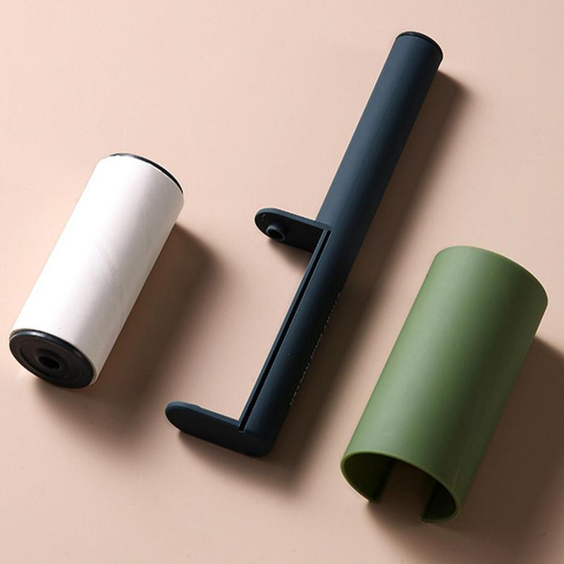 Szöszhenger Újrafelhasználható szöszhengerek, álló csattal, porálló tokkal, kisállatszőreltávolítóval, forrón olvadó öntapadó papír gyors porral