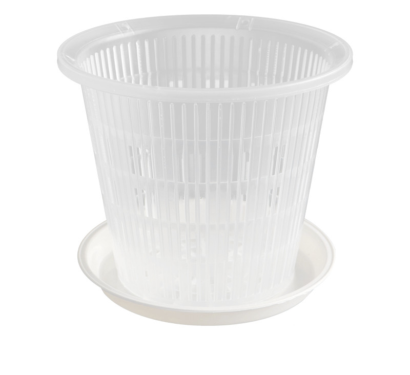 Gyökérvezérelt átlátszó virágcserép Cattleya orchidea ültetéshez sztóma virágcserepes lakberendezési műanyag virágcserép