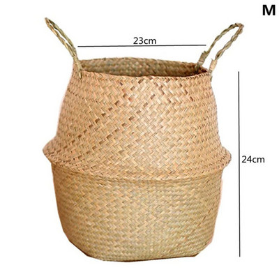 Straw Weaving Flower Plant Καλάθι Γλάστρας Grass Planter Καλάθι Εσωτερικού εξωτερικού χώρου κάλυμμα γλάστρας Δοχεία φυτών για φυτικά φυτά