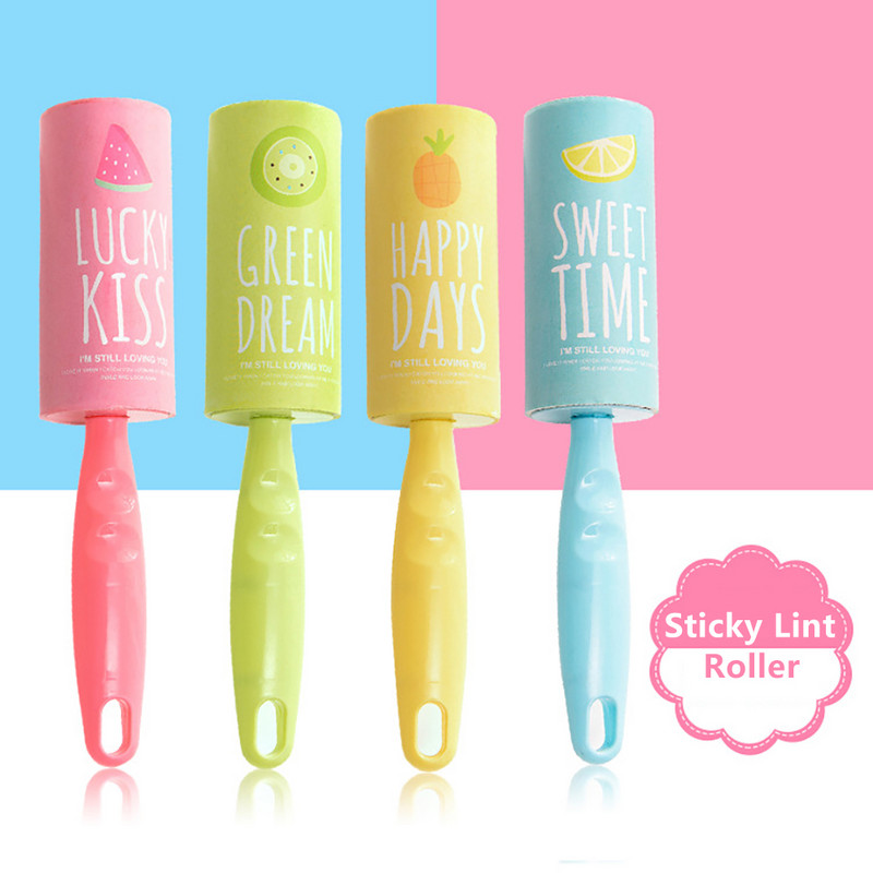 Mini hordozható szöszeltávolító ruhák por pihe kisállatszőr ragacsos kefe tekercs ruhák kabát ragadós szöszhenger praktikus otthoni kellékek