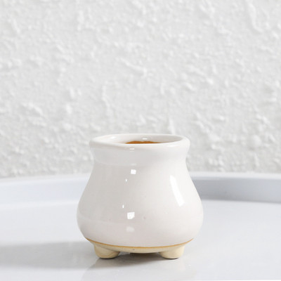 1db mini jégrepedezett kerámia virágcserepek pozsgás otthoni kerti asztali dekorációhoz Mini zamatos cserepek állvány színes virágcserép