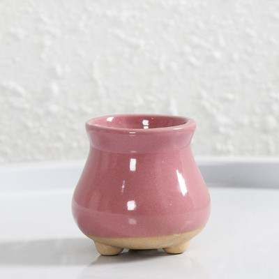 1db mini jégrepedezett kerámia virágcserepek pozsgás otthoni kerti asztali dekorációhoz Mini zamatos cserepek állvány színes virágcserép