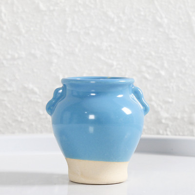 1db mini jégrepedezett kerámia virágcserepek pozsgás otthoni kerti asztali dekorációhoz Mini zamatos cserepek állvány színes virágcserép