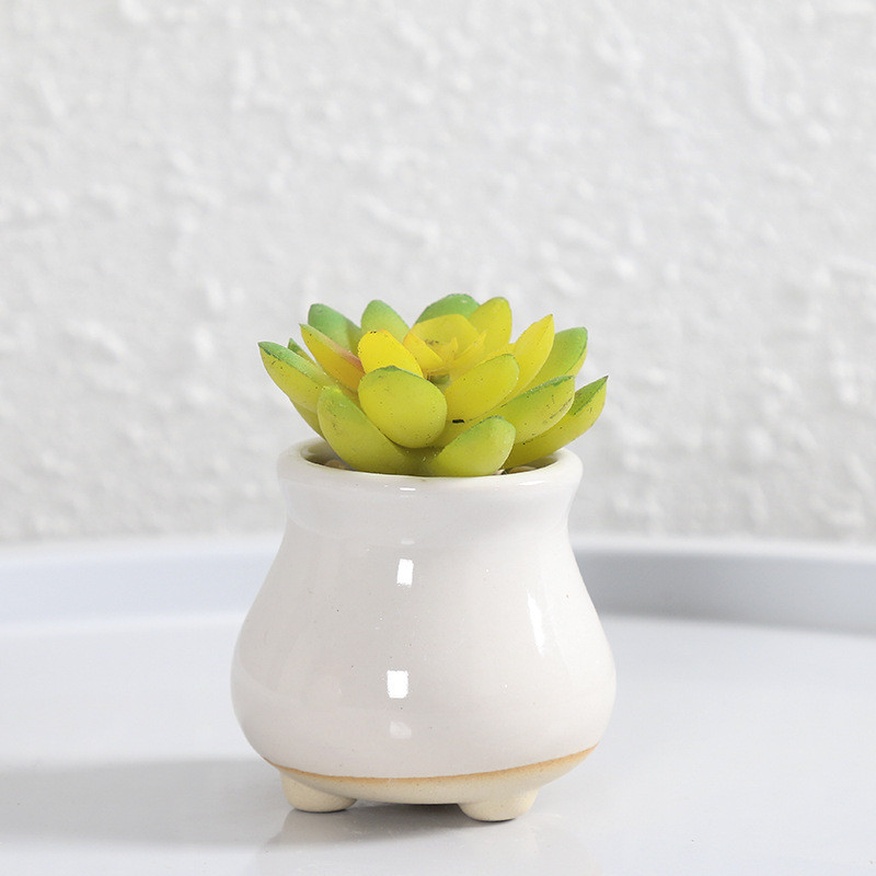 1db mini jégrepedezett kerámia virágcserepek pozsgás otthoni kerti asztali dekorációhoz Mini zamatos cserepek állvány színes virágcserép