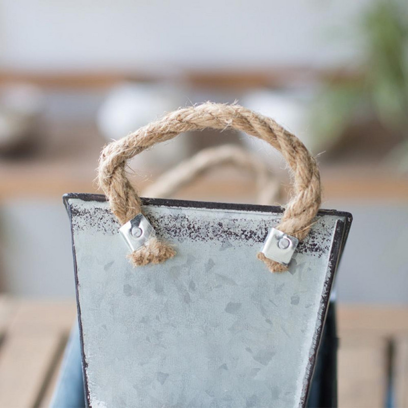 Kovácsoltvas virágcserép Régi retro nappali ón európai váza asztali tároló vödör Kerti dekoráció virág vödör cserép