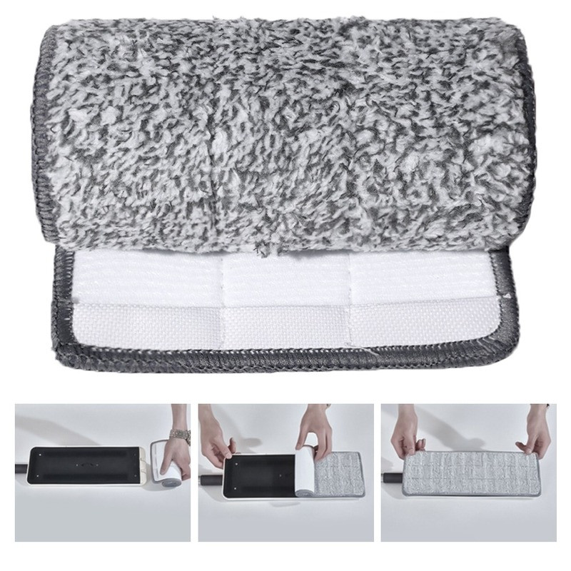 1/2/3 db Mikroszálas felmosó kendő praktikus cserefelmosó kendő Háztartási felmosófej tisztítókorong Mosható por Otthoni tisztítóeszközök