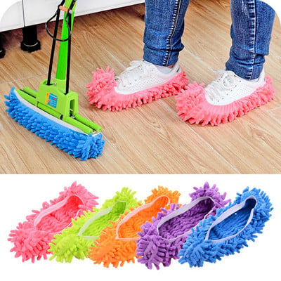 1PC Multifunction Floor Dust Cleaning Slippers Shoes Lazy Mopping Shoes Home Bathroom Floor Cleaning Micro Fiber Cleaning Shoes