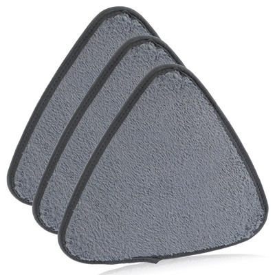 3 vnt. trikampio šluostės pakeitimo pagalvėlės, mikropluošto šluotų pakeitimo galvutės, skirtos drėgnai sausai, daugkartinio naudojimo plaunamų šluotų keitimo pagalvėlės
