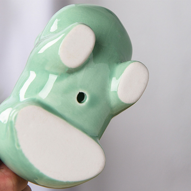 Kerti dekoráció Virágcserép ültető Bonsai Mini Kerámia Virágcserép Otthon Irodai Anime Bulbasaur zamatos növény kertészeti kellék