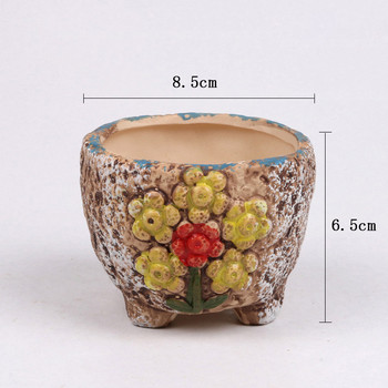 1 τεμ. Personality Ceramic Περισσότερα χυμώδεις γλάστρα Meat Plant Creative Small Flower Pot Nursery Planter Διακόσμηση γραφείου σπιτιού