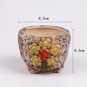 1 τεμ. Personality Ceramic Περισσότερα χυμώδεις γλάστρα Meat Plant Creative Small Flower Pot Nursery Planter Διακόσμηση γραφείου σπιτιού