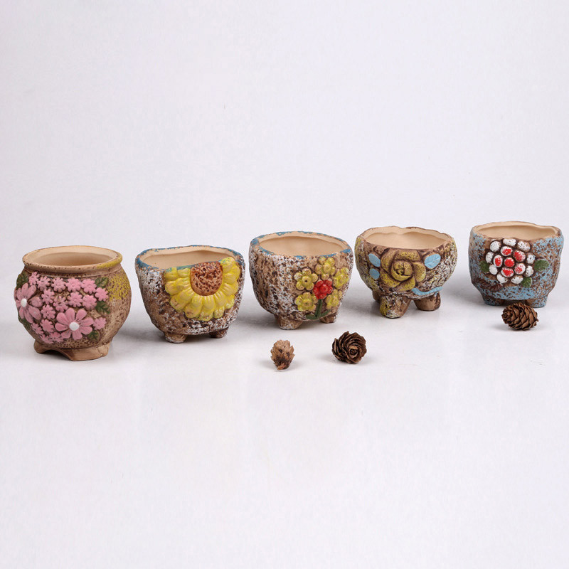 1db Personality Kerámia Zamatosabb virágcserepes húsüzem Kreatív kis virágcserepes faiskolai virágtartó Otthoni irodai dekoráció