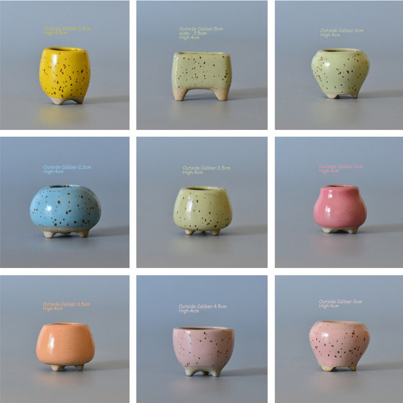 1tk Mini More Liha Keraamiline lillepott Sukulendid Lihakad taimed Lillepott Väikesed kodu/aia/kontori kaunistuspotid lilledele