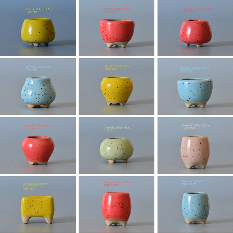 1tk Mini More Liha Keraamiline lillepott Sukulendid Lihakad taimed Lillepott Väikesed kodu/aia/kontori kaunistuspotid lilledele