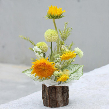 Διακόσμηση σπιτιού Συσκευασία Διακόσμηση Barrel Dried Flower Bucket Bark Flower Flower Plant Vase Nordic Best Gift for Christmas Home