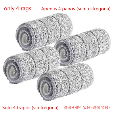 2023 Önkicsavarható csavar Lazy Mop Squeeze 360 Forgó X-típusú szabad kézmosó üveg lapos padló lépcső porsarok tisztító eszköz