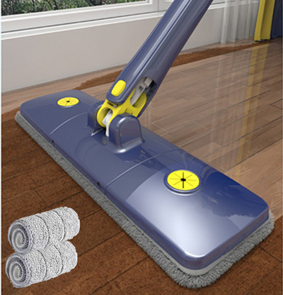 2023 Önkicsavarható csavar Lazy Mop Squeeze 360 Forgó X-típusú szabad kézmosó üveg lapos padló lépcső porsarok tisztító eszköz