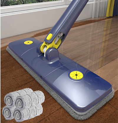 2023 Önkicsavarható csavar Lazy Mop Squeeze 360 Forgó X-típusú szabad kézmosó üveg lapos padló lépcső porsarok tisztító eszköz