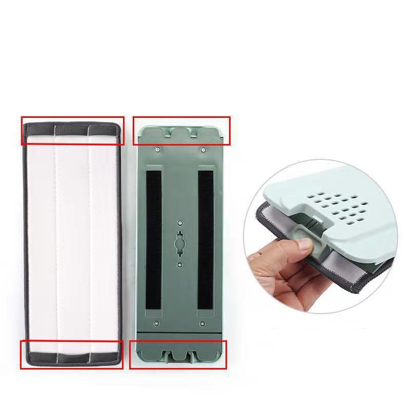 Kétoldali felmosó kendővel Padlómosó háztartási tisztítás Csere vödör helyettesítő készlet Spin Flat Magic Lazy Hand Free Mikroszálas