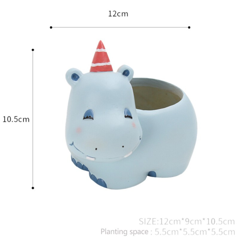 Aranyos állatok beton virágcserép szilikon formák víziló panda ültető kert mini cement növények cserepes gipsz lakberendezési forma