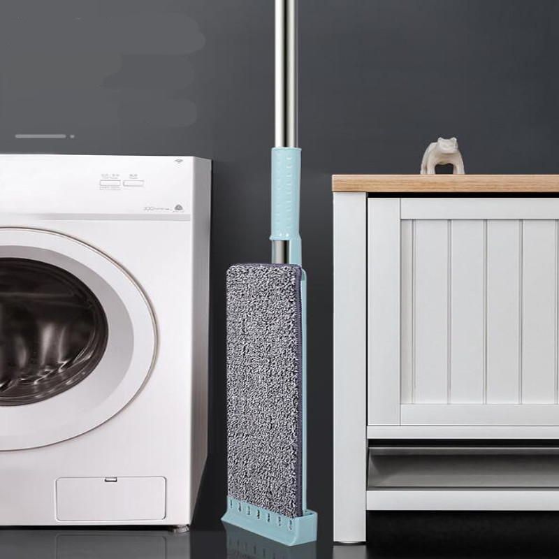 Lapos padlófelmosó acél fogantyú szabadkézi 360°-os forgás mikroszálas felmosó száraz nedves konyhatisztítás швабра с отжимом швабра أدوات تنظيف ריצוף