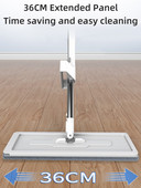 Joybos mikroszálas lapos felmosó, szabadkézi, nyomógombos tisztító padlómosó 2 mosható, cserélhető felmosóval, háztartási tisztítóeszköz