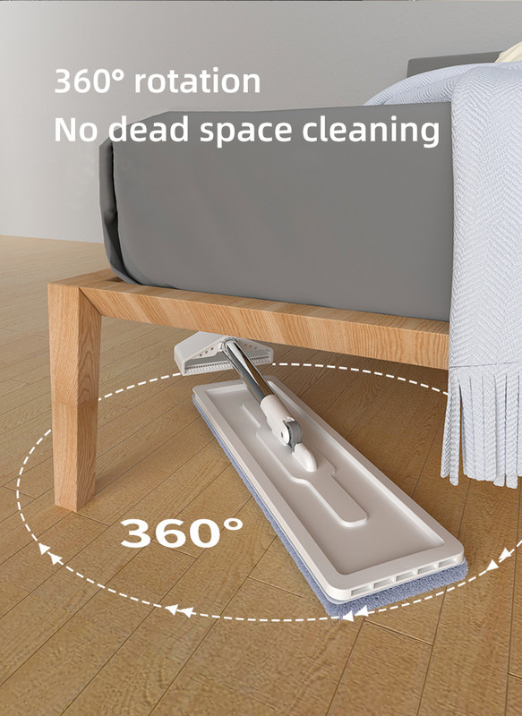 Joybos mikroszálas lapos felmosó, szabadkézi, nyomógombos tisztító padlómosó 2 mosható, cserélhető felmosóval, háztartási tisztítóeszköz