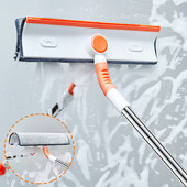 Window Clean Squeegee Mop Μαλακό υαλοκαθαριστήρα μικροϊνών Τηλεσκοπική βούρτσα γυαλιού πολλαπλών λειτουργιών Ξύστρα Καθαρισμός σκόνης Οικιακό Καθαρισμός