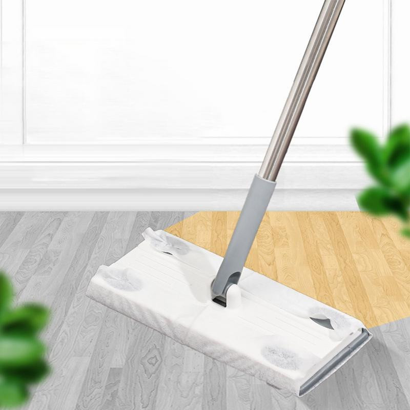 Mikroszálas felmosók Lapos felmosó erős fém fogantyúval, nedves és poros felmosás keményfa csempe padló hálószoba tisztításához