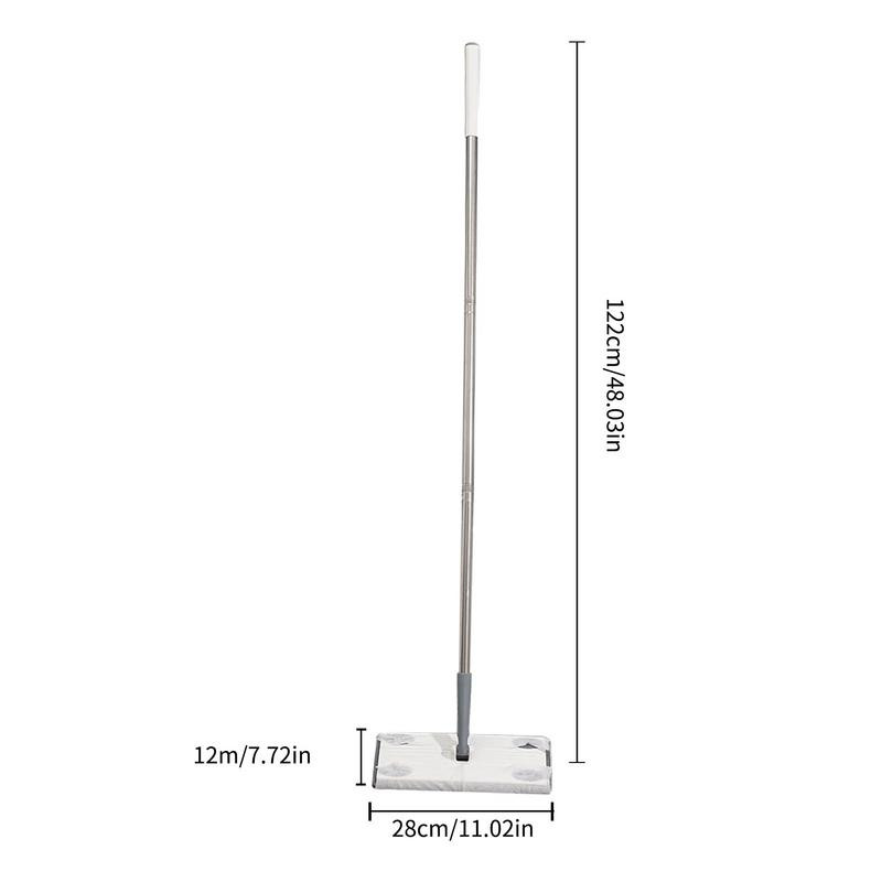 Mikroszálas felmosók Lapos felmosó erős fém fogantyúval, nedves és poros felmosás keményfa csempe padló hálószoba tisztításához