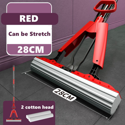 Collodion Mop Squeeze Összehajtható pamutfej Cserélje ki a facsempét Háztartási takarítás Csavarhúzó Felmosó fogantyú Ingyenes kézmosás