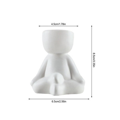 Új fogforma Kreatív kerámia zamatos növények Virágcserép asztali mini virágcserepes ültető Otthoni irodai dekoráció