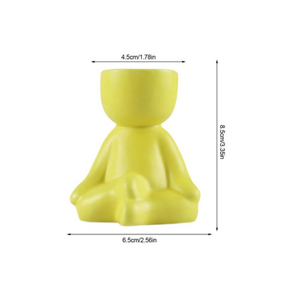 Új fogforma Kreatív kerámia zamatos növények Virágcserép asztali mini virágcserepes ültető Otthoni irodai dekoráció