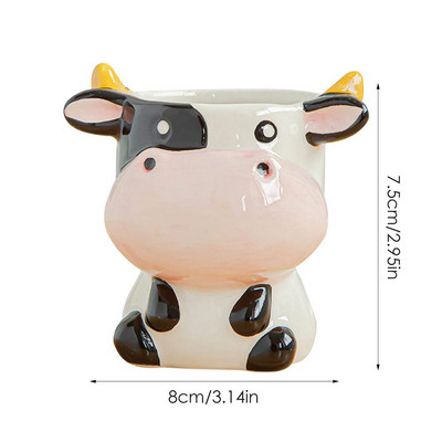 Új fogforma Kreatív kerámia zamatos növények Virágcserép asztali mini virágcserepes ültető Otthoni irodai dekoráció