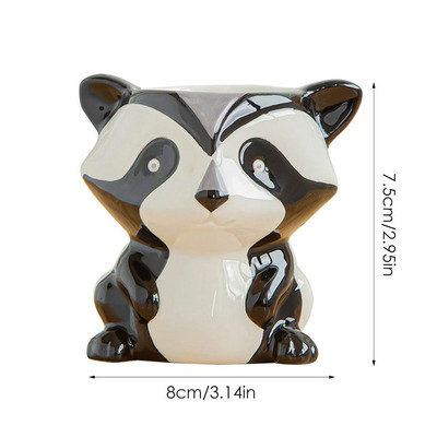 Új fogforma Kreatív kerámia zamatos növények Virágcserép asztali mini virágcserepes ültető Otthoni irodai dekoráció