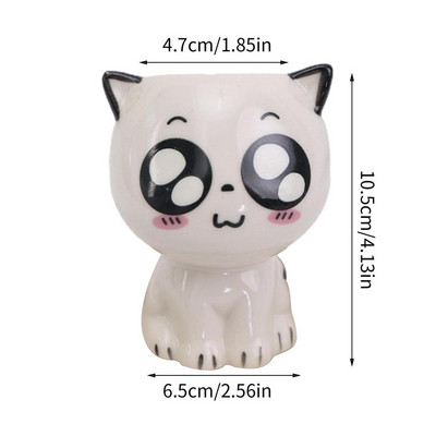 Új fogforma Kreatív kerámia zamatos növények Virágcserép asztali mini virágcserepes ültető Otthoni irodai dekoráció