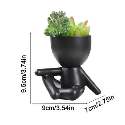 Új fogforma Kreatív kerámia zamatos növények Virágcserép asztali mini virágcserepes ültető Otthoni irodai dekoráció