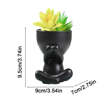 Új fogforma Kreatív kerámia zamatos növények Virágcserép asztali mini virágcserepes ültető Otthoni irodai dekoráció