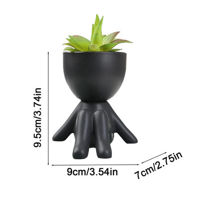 Új fogforma Kreatív kerámia zamatos növények Virágcserép asztali mini virágcserepes ültető Otthoni irodai dekoráció