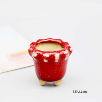 Домашна керамична саксия за цветя Контейнер за саксия за сукуленти Китайски стил Мини саксия за зелени растения Саксия за офис настолен плот ZC533
