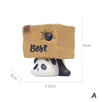 Σειρά Panda & Carton Ζαρντινιέρες για παχύφυτα Φυτά Γλάστρες Διακοσμητικό Στολίδι Φιγούρα Κήπου Νεράιδα Διακόσμηση τραπεζιού σπιτιού