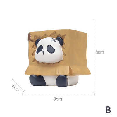 Σειρά Panda & Carton Ζαρντινιέρες για παχύφυτα Φυτά Γλάστρες Διακοσμητικό Στολίδι Φιγούρα Κήπου Νεράιδα Διακόσμηση τραπεζιού σπιτιού