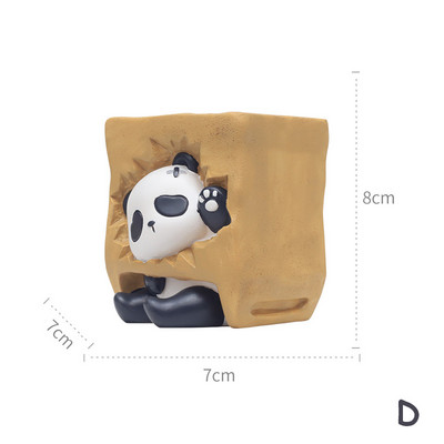 Σειρά Panda & Carton Ζαρντινιέρες για παχύφυτα Φυτά Γλάστρες Διακοσμητικό Στολίδι Φιγούρα Κήπου Νεράιδα Διακόσμηση τραπεζιού σπιτιού